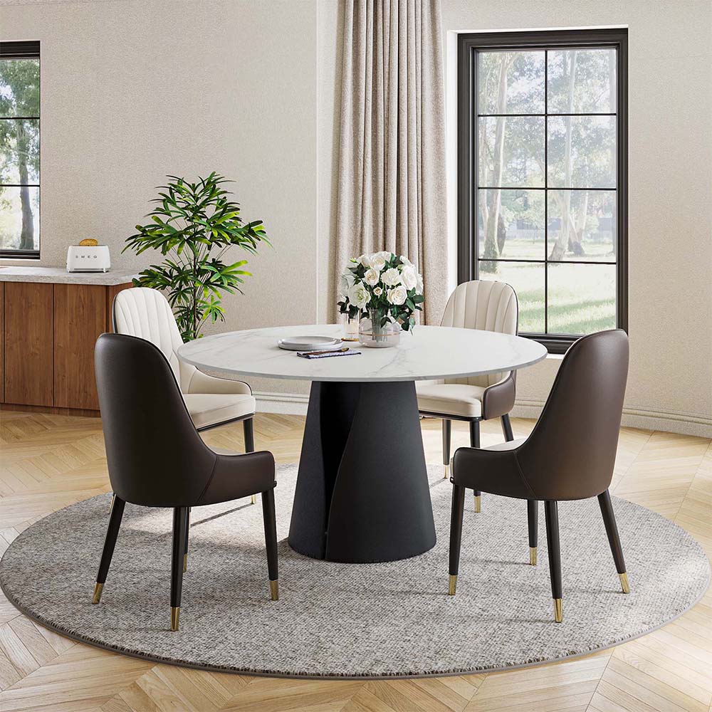 ohne Lazy Susan Weiß Matter Sinterstein Esstische
