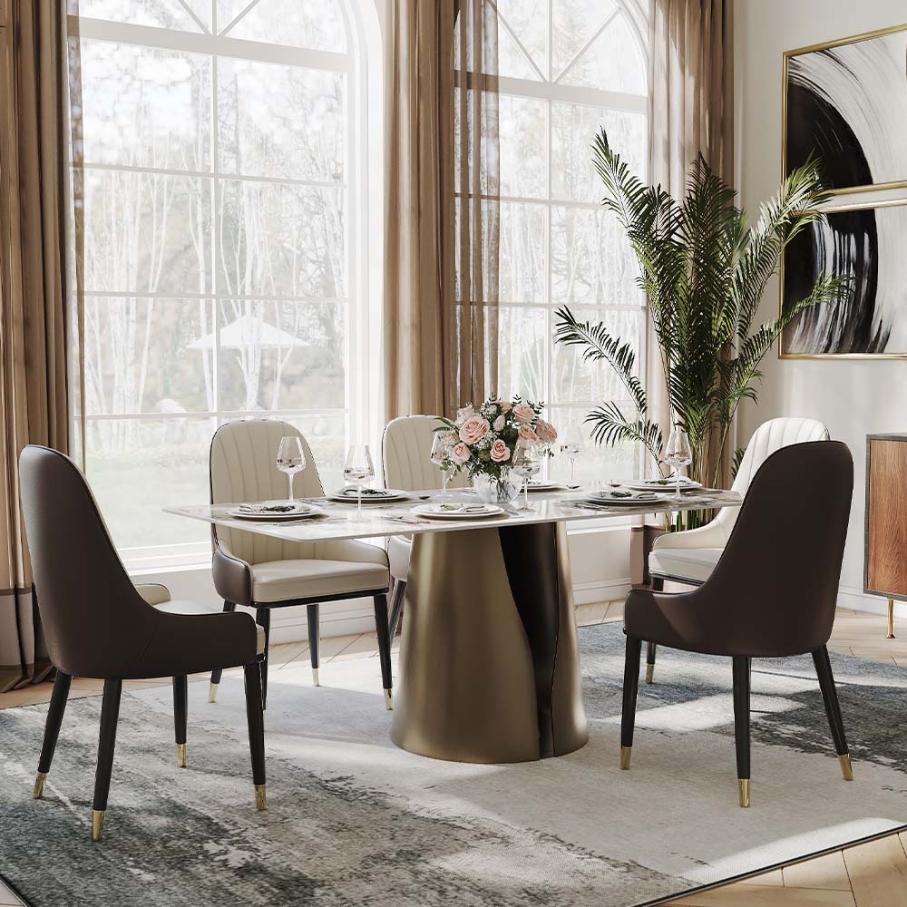 Partly Assemble Pandora Sintered Stone Dining Tables
