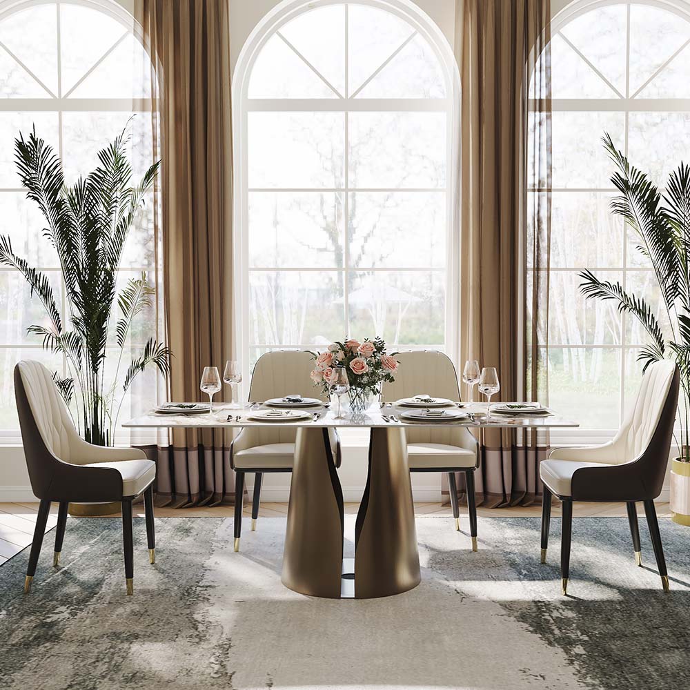 Rectangular Pandora Sintered Stone Dining Tables