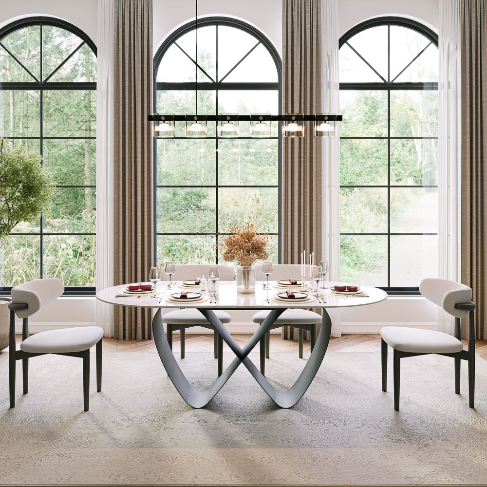 Modern White & Black Dining Tables