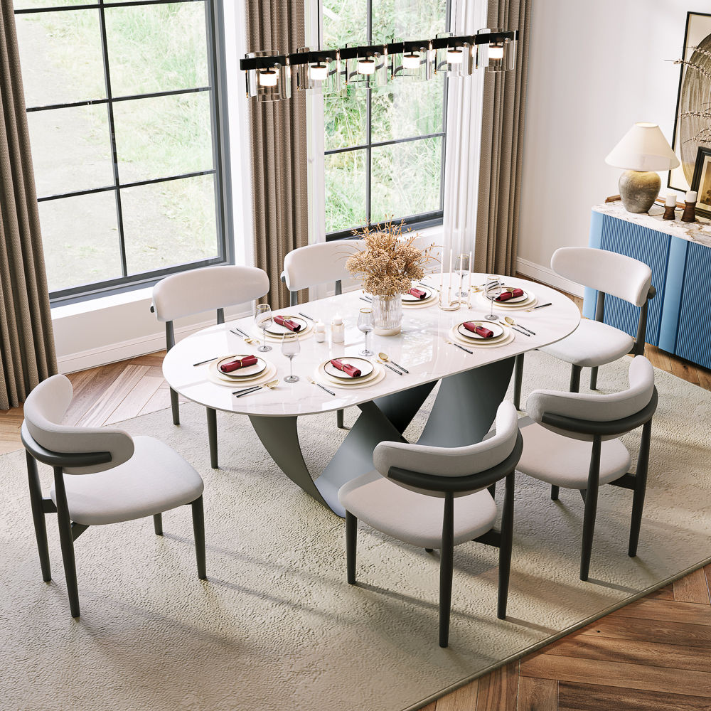 Modern White & Black Dining Tables