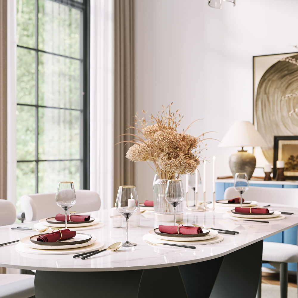 Modern White & Black Dining Tables