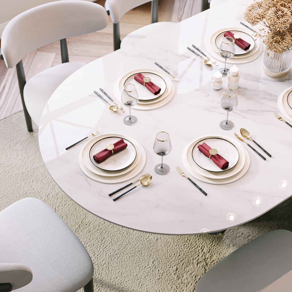 Modern White & Black Dining Tables