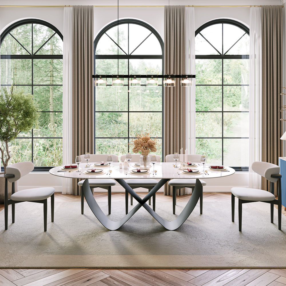 Modern White & Black Dining Tables