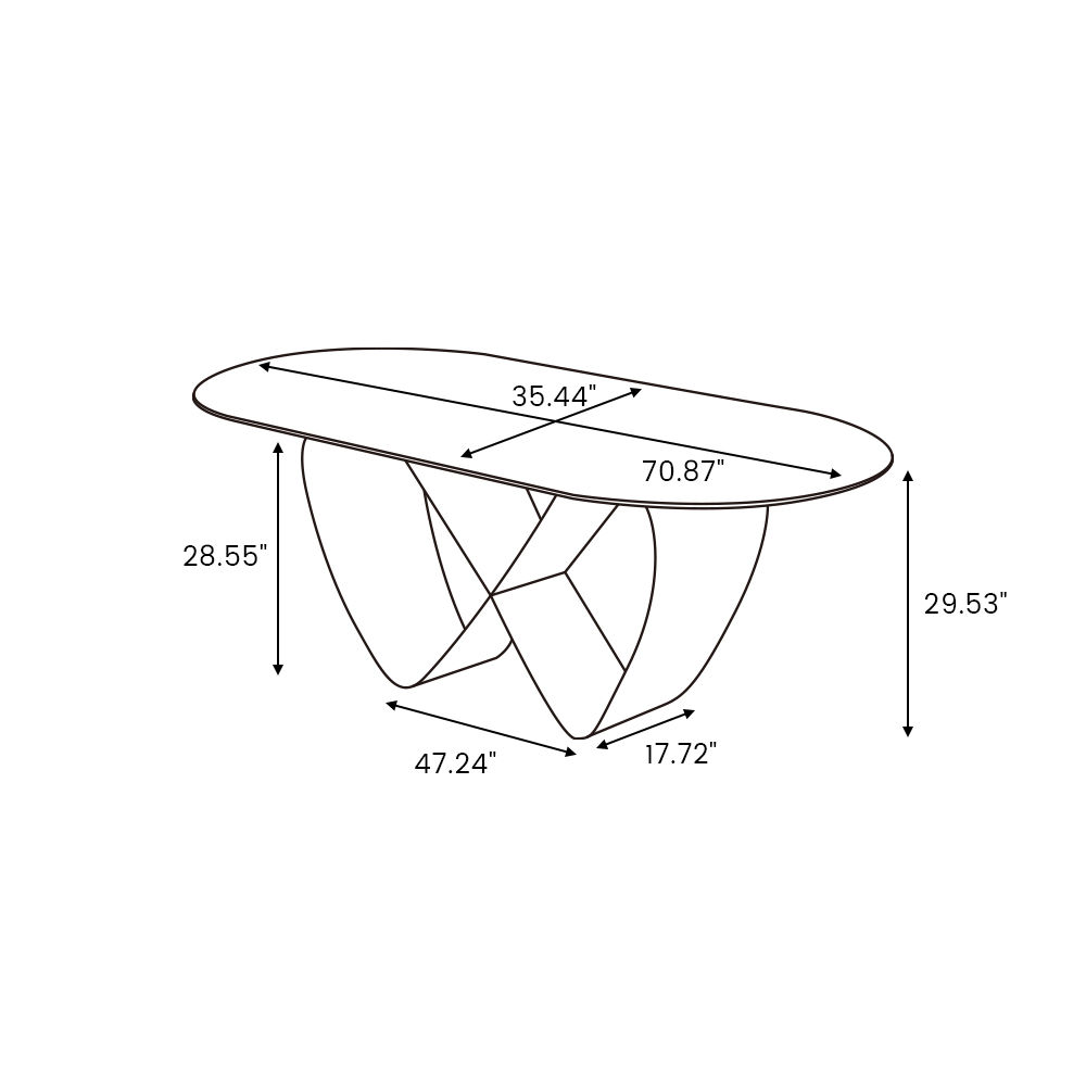 Modern White & Black Dining Tables