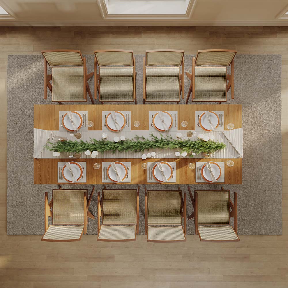 Wood Walnut Color MDF Dining Tables