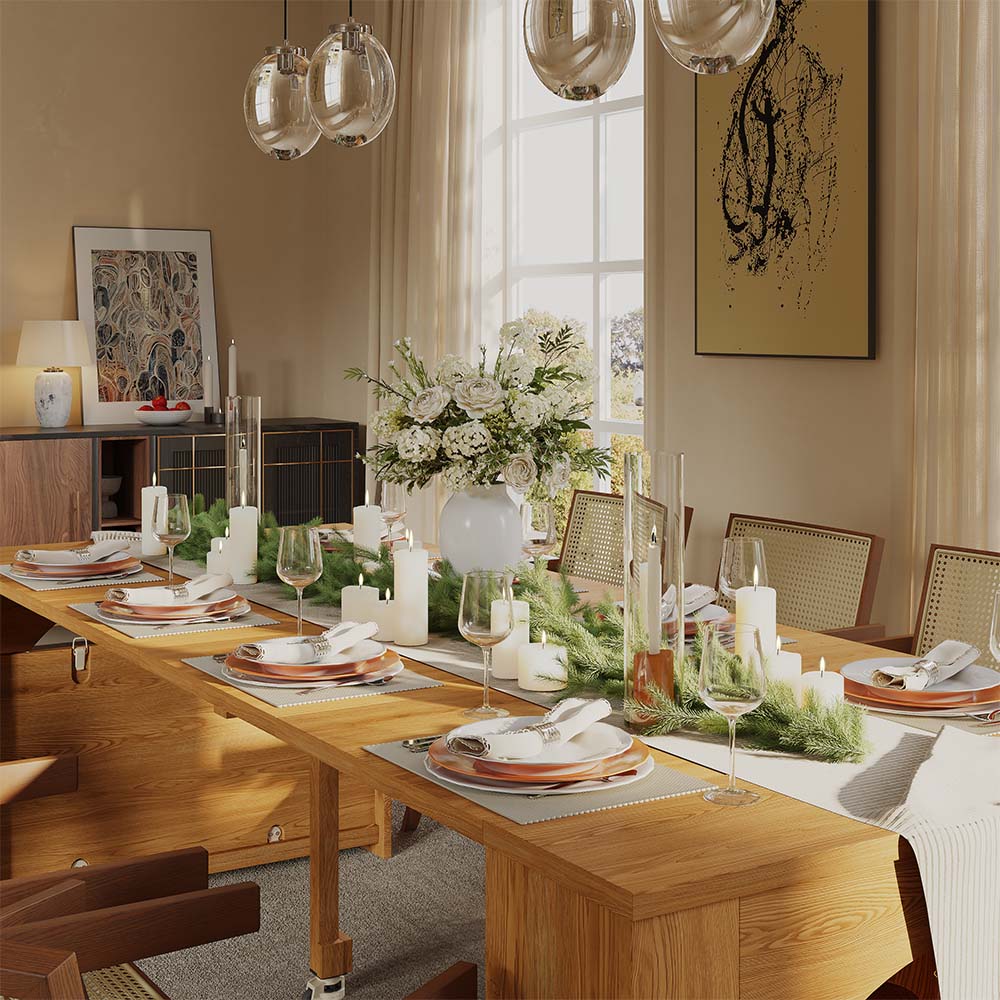 for 4 Walnut Color MDF Dining Tables