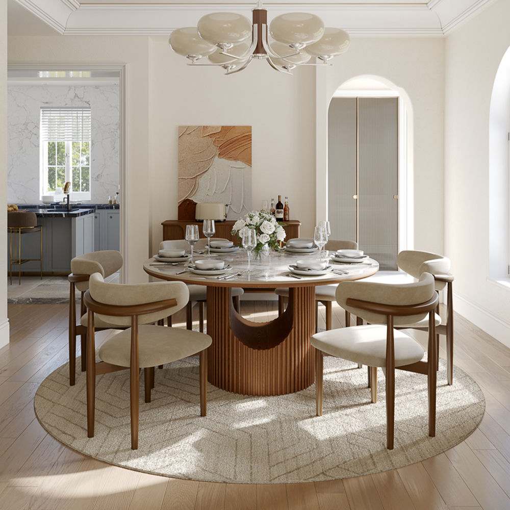 Sintered Stone Pandora & Walnut Solid Wood Dining Tables