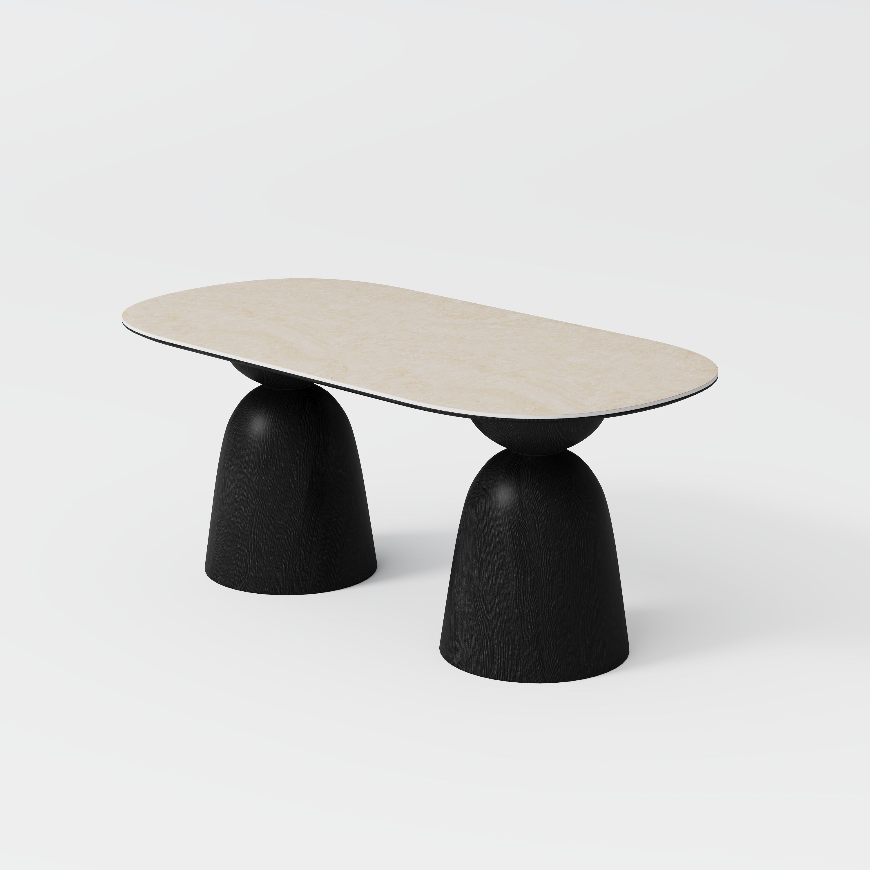 for 6 Yellow & Black Matte Sintered Stone Dining Tables