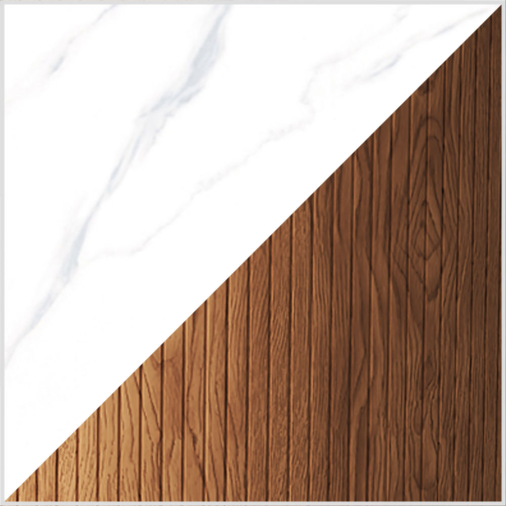 Walnut & White