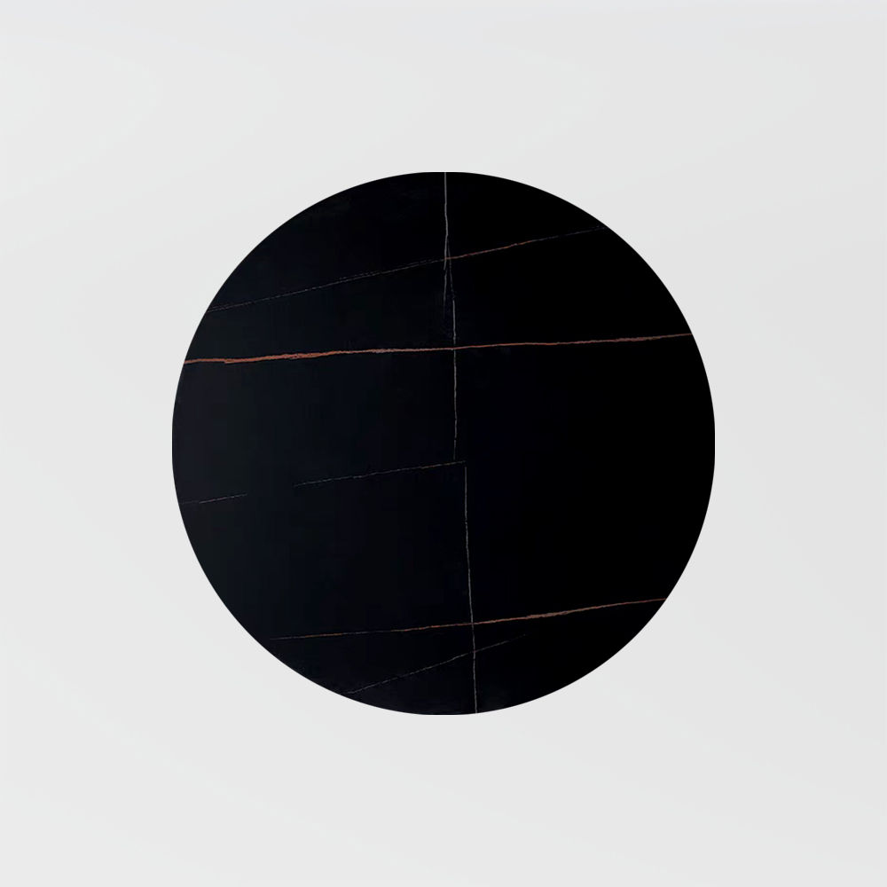 Black Glossy Sintered Stone Dining Tables