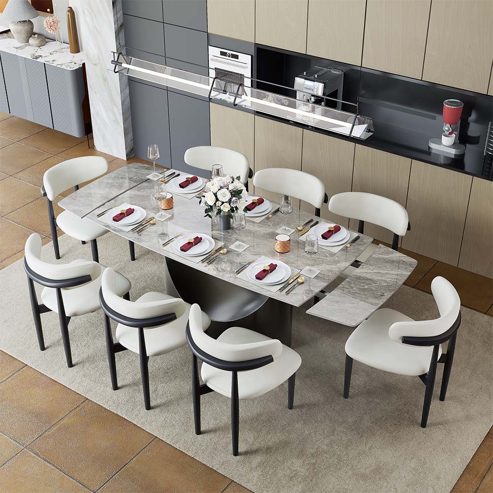 Light Gray Sintered Stone Dining Tables