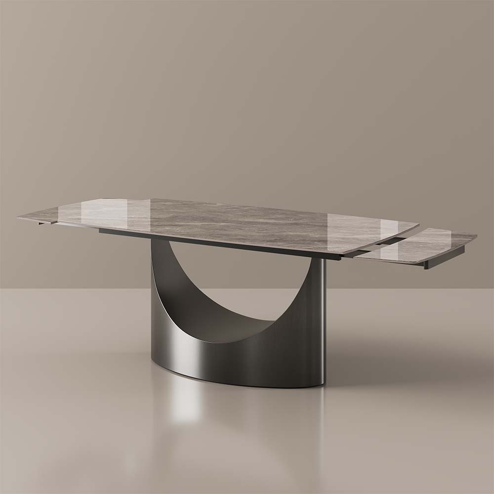 Light Gray Sintered Stone Dining Tables