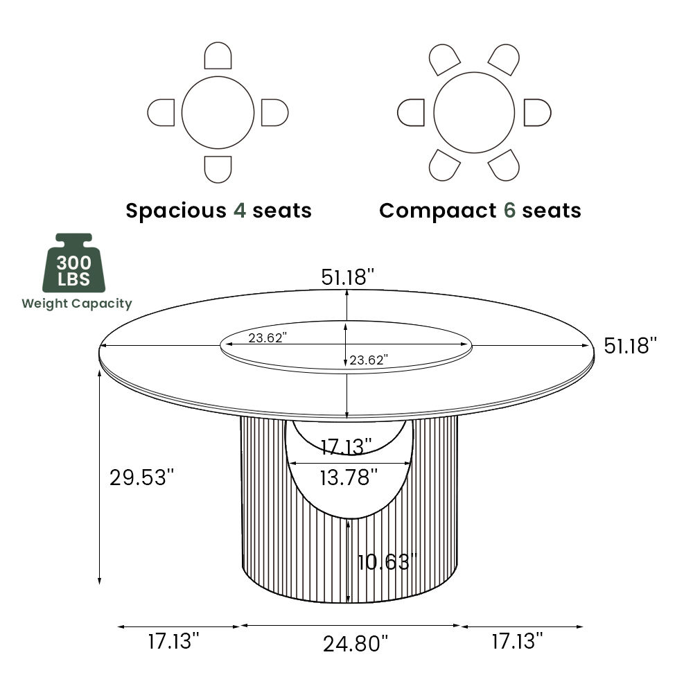 Walnut Color Plywood Dining Tables
