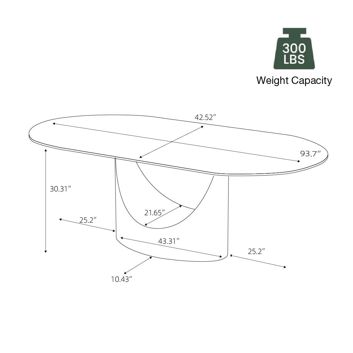 Matte Sintered Stone Black Sintered Stone Dining Tables