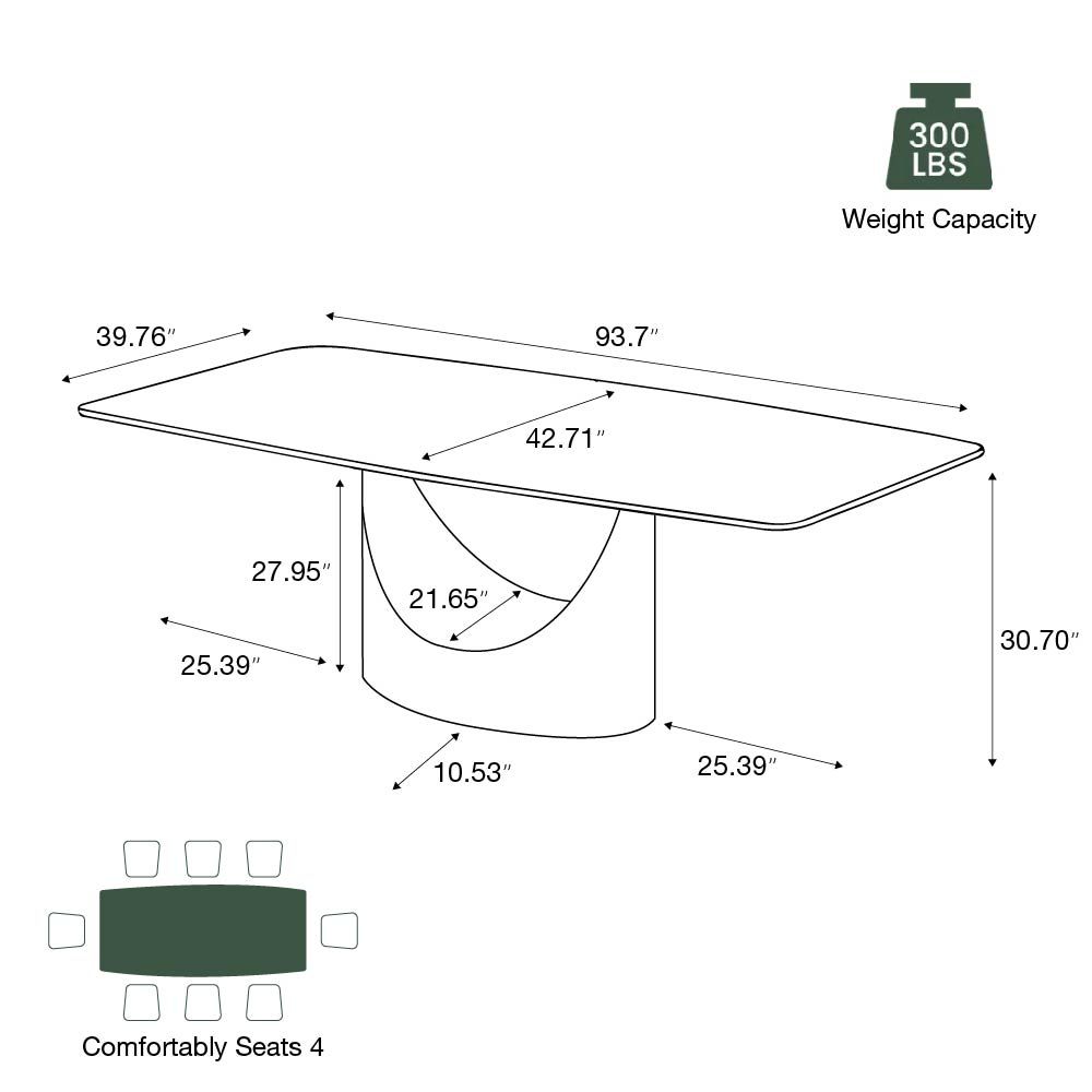 Hobart Pandora Sintered Stone Dining Tables