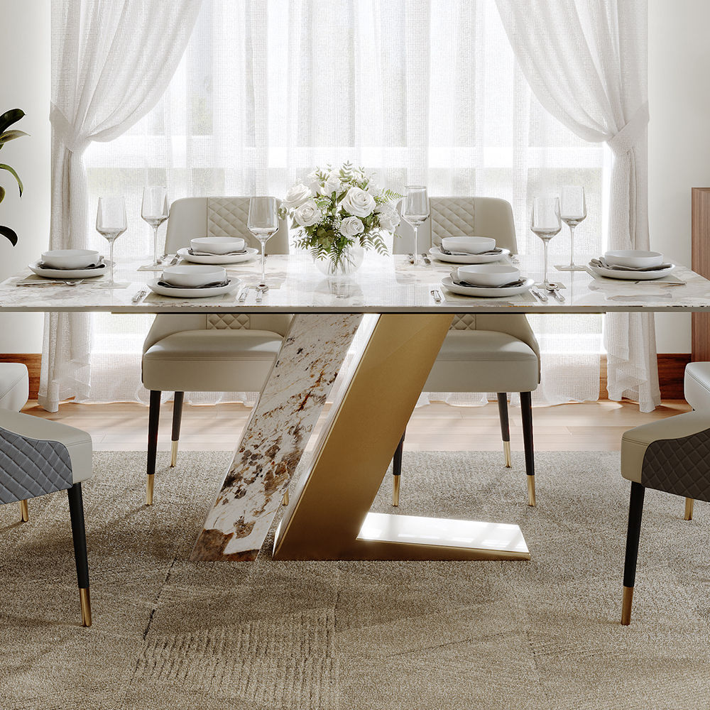 Rectangular Pandora Sintered Stone Dining Tables