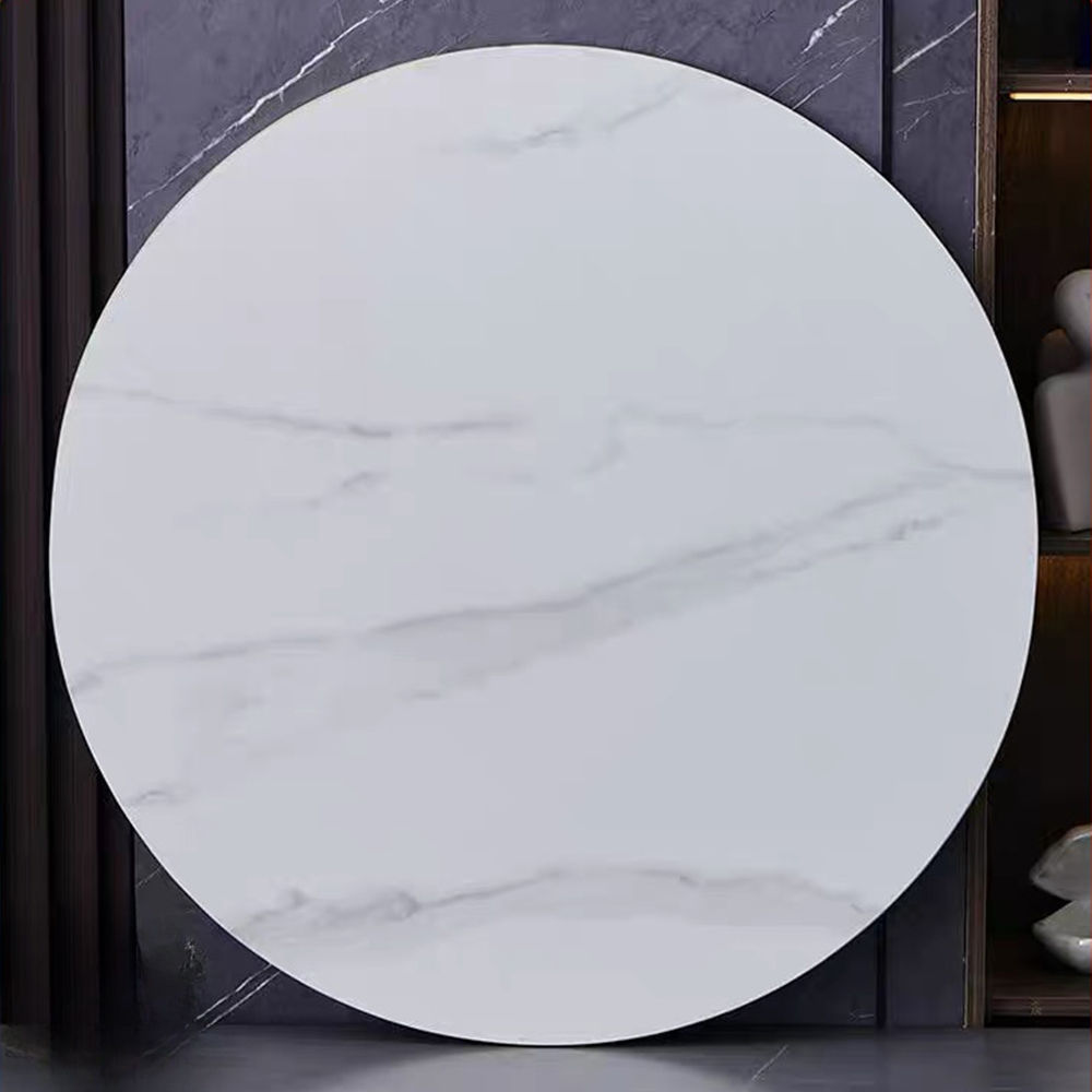 White Matte Sintered Stone Dining Tables