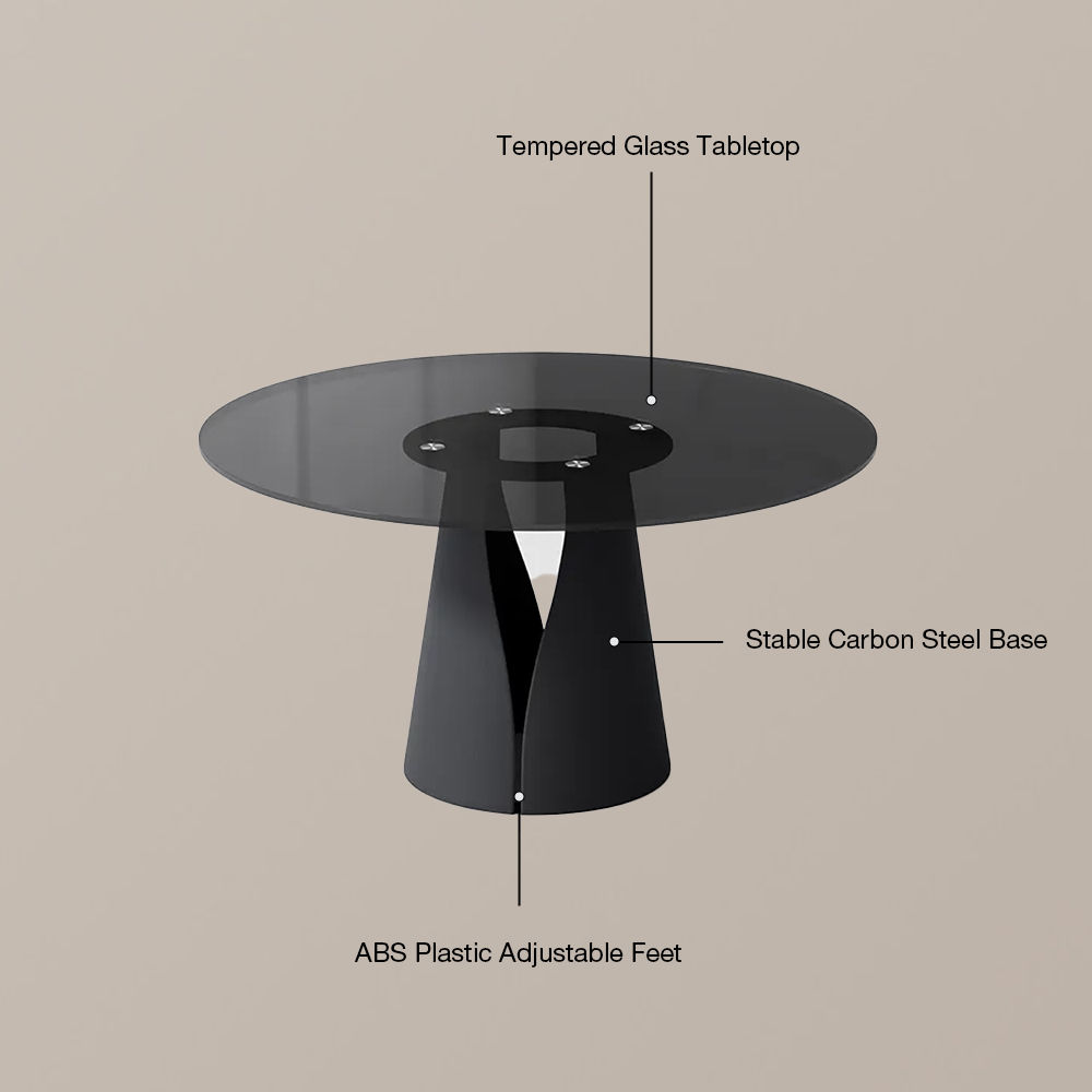 Gray Gray Glass Tempered Glass Dining Tables