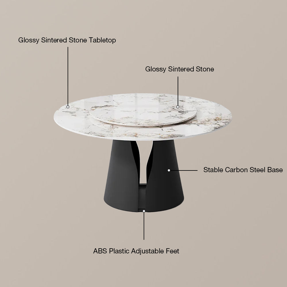 Glossy Sintered Stone Pandora Glossy Sintered Stone Dining Tables