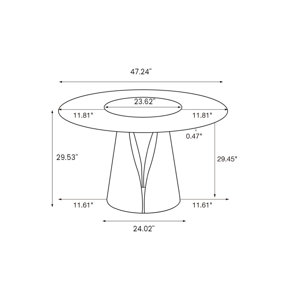 Vera Pandora Glossy Sintered Stone Dining Tables