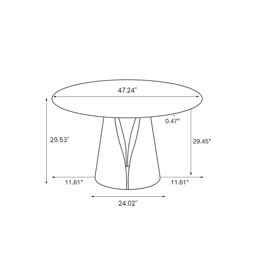 Black Black Glossy Sintered Stone Dining Tables
