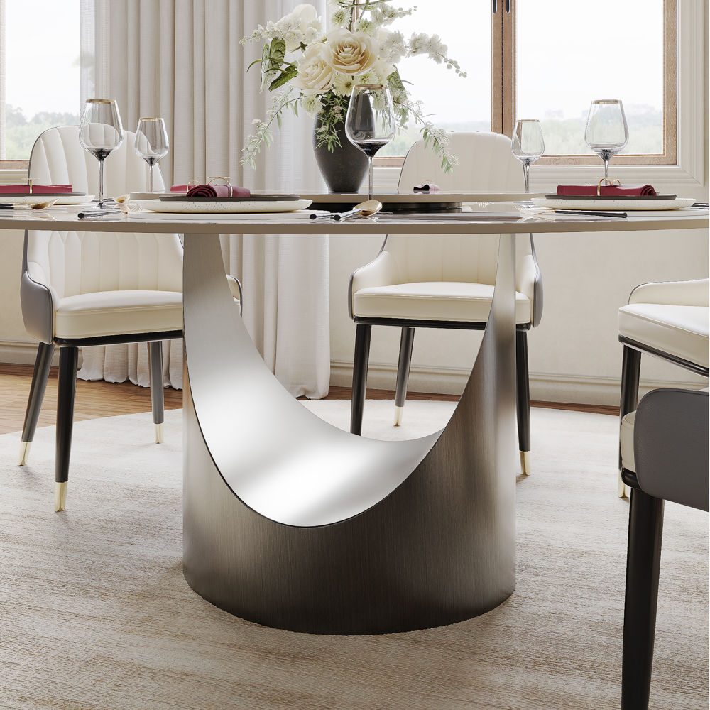 Pandora Glossy Sintered Stone Dining Tables