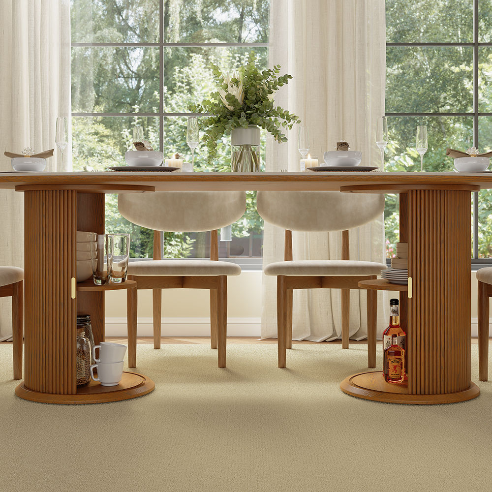 White & Walnut Glossy Sintered Stone Dining Tables