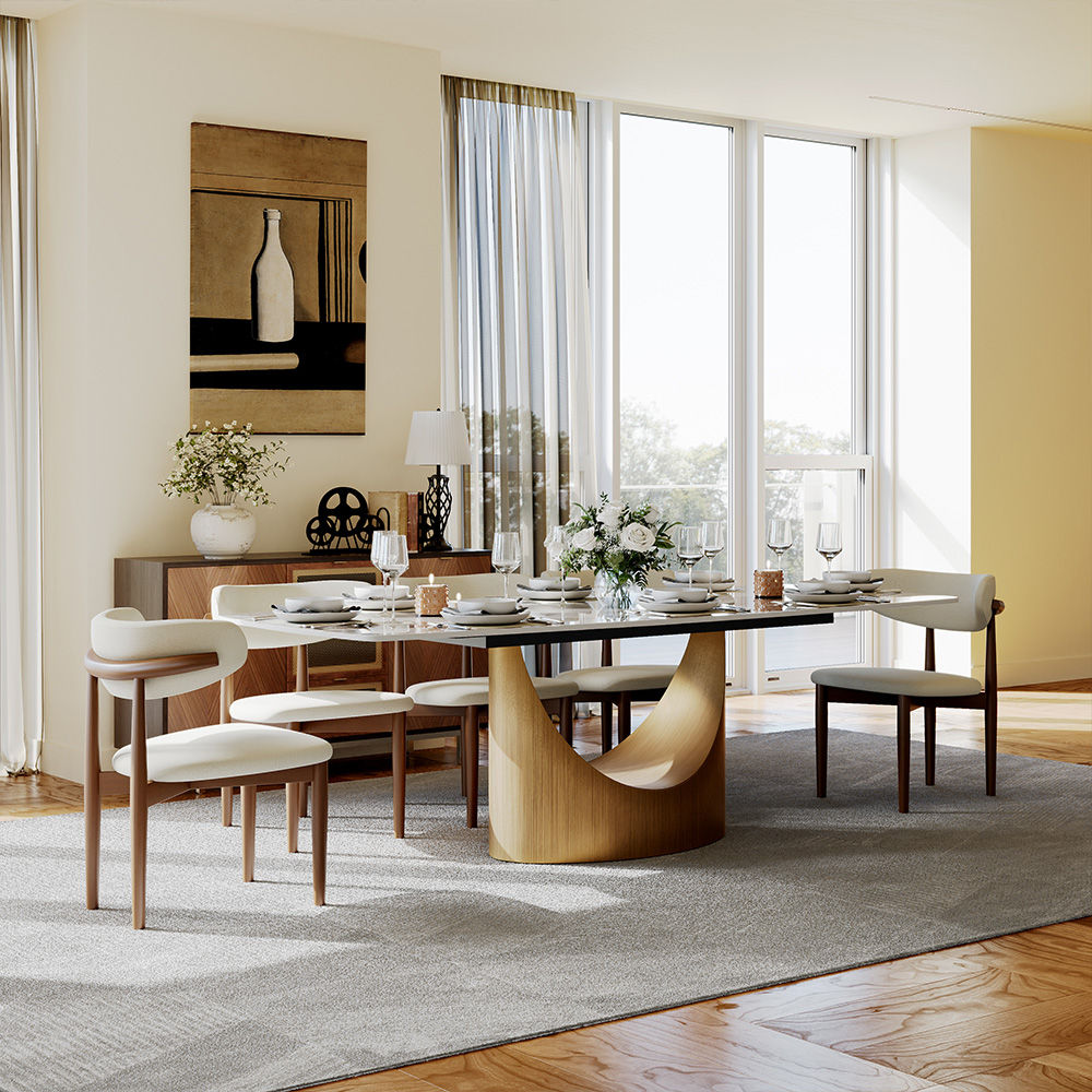 Stainless Steel Pandora Sintered Stone Dining Tables