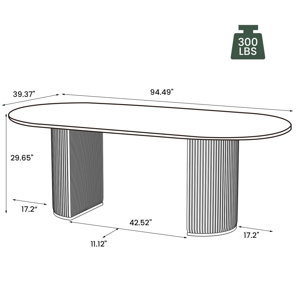PU Leather Pandora Glossy Sintered Stone Dining Tables