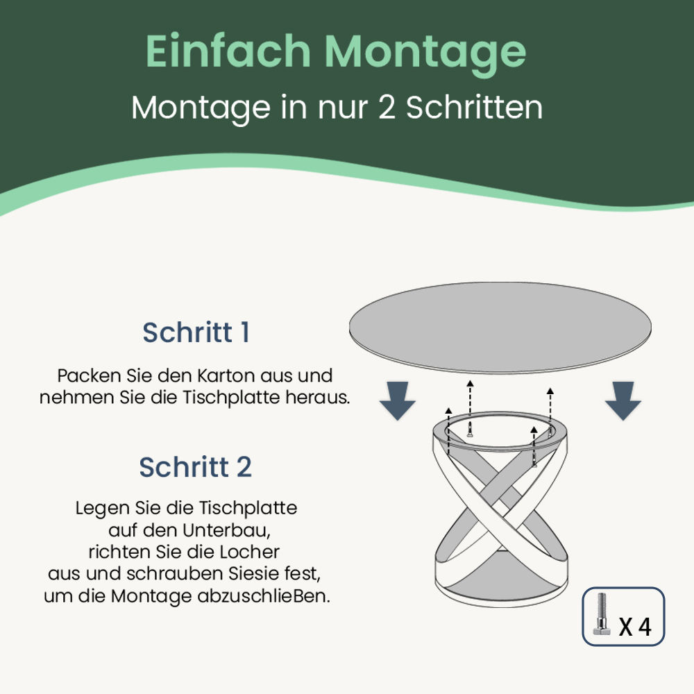 Rund Weiß Glänzender gesinterter Stein Esstische