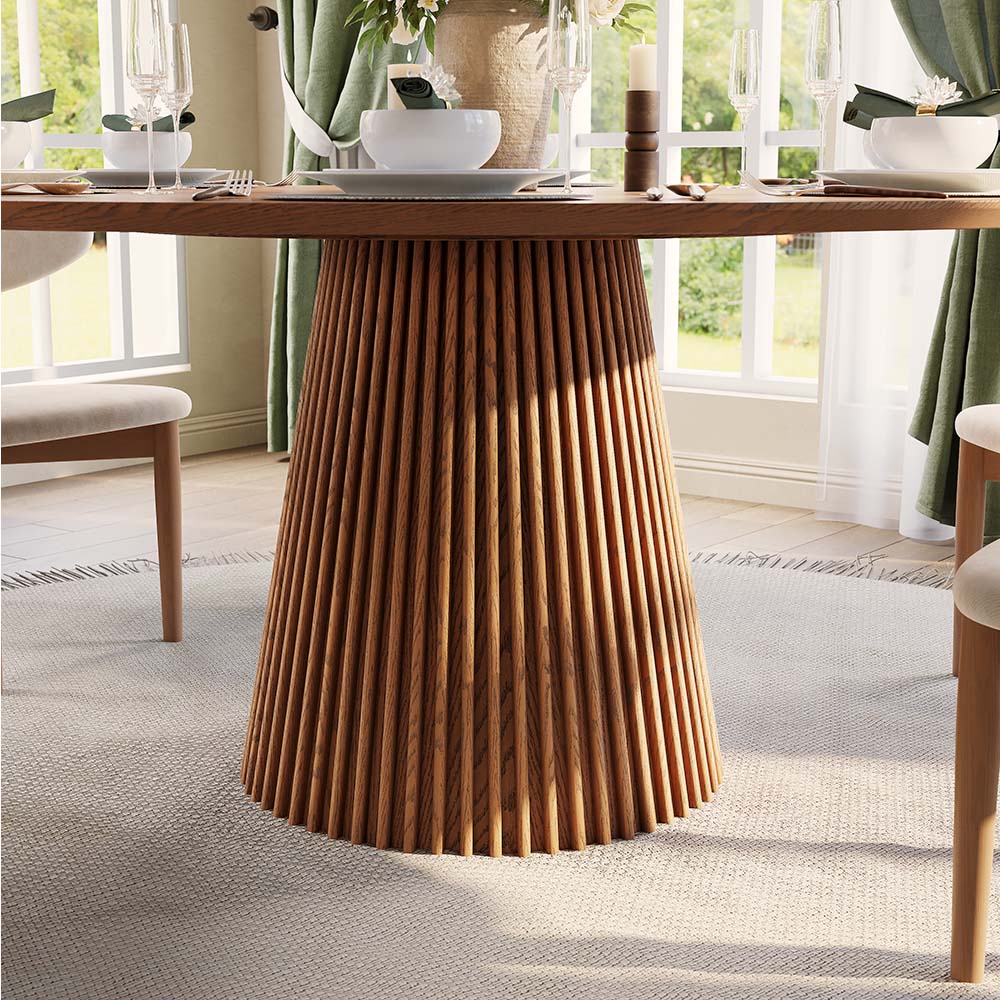 Partial Assembly Required Walnut Color Plywood Dining Tables