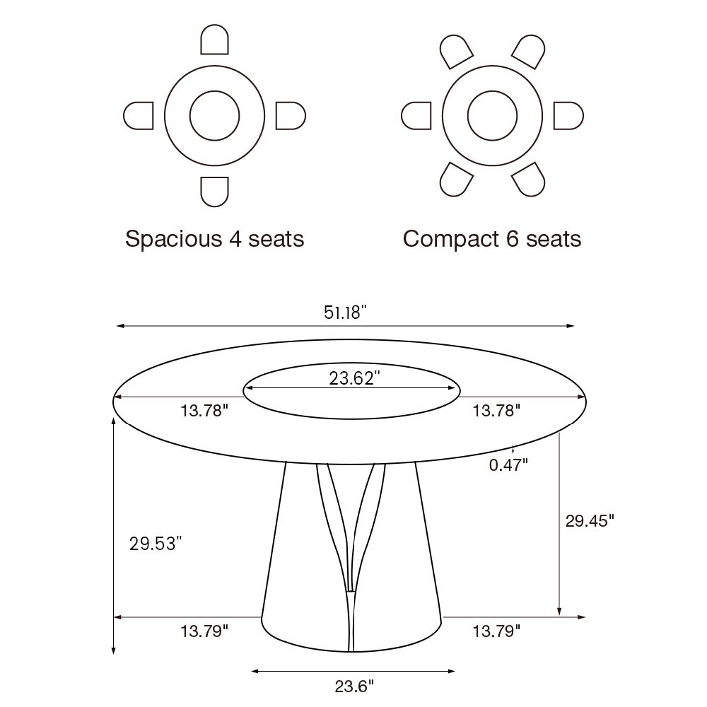 Vera White Matte Sintered Stone Dining Tables