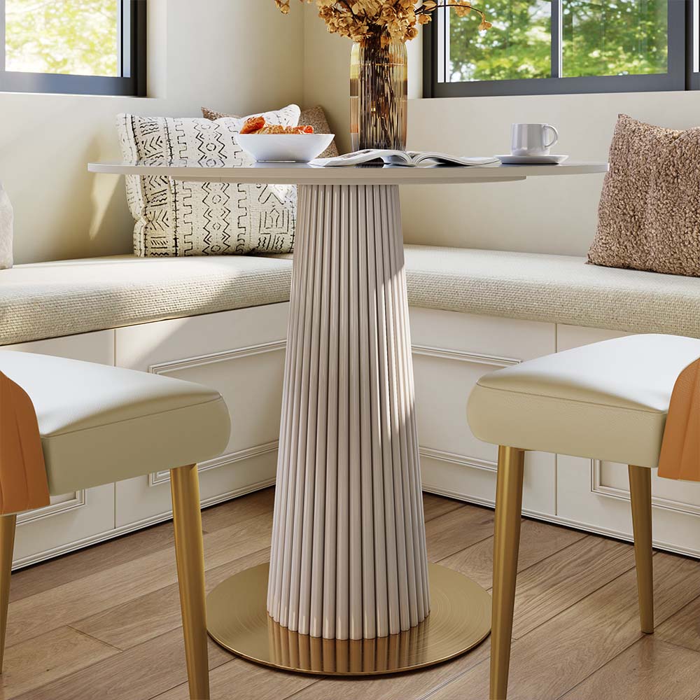 White White Sintered Stone Dining Tables