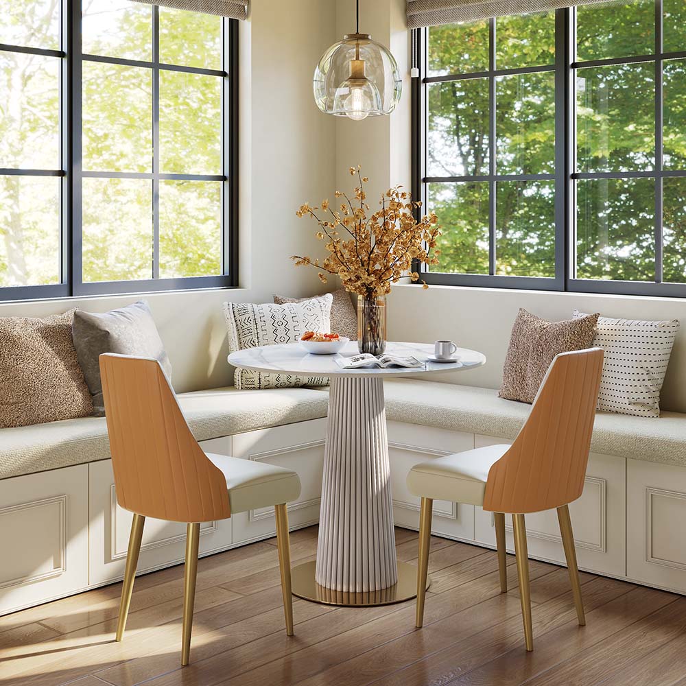 White White Sintered Stone Dining Tables