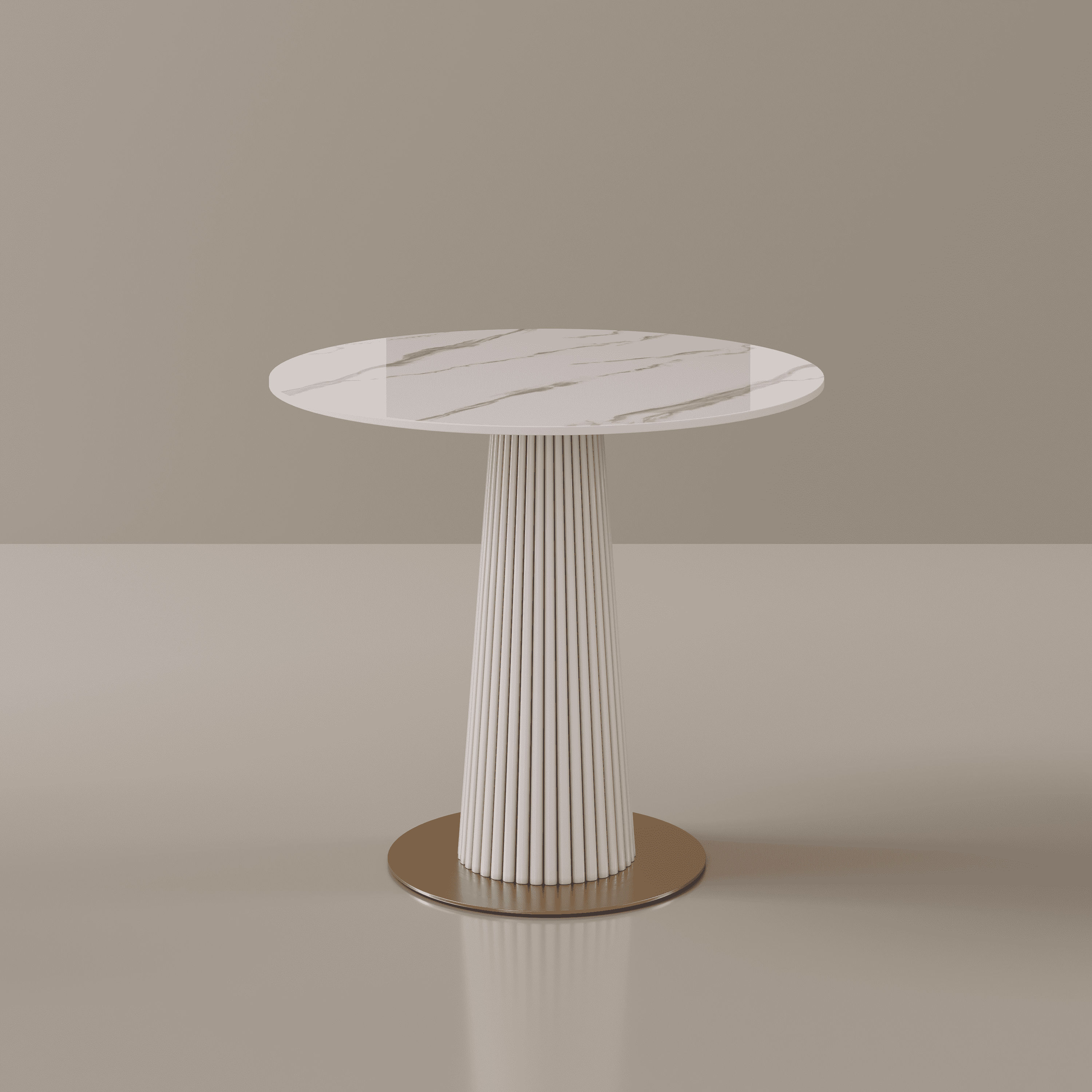 White White Sintered Stone Dining Tables