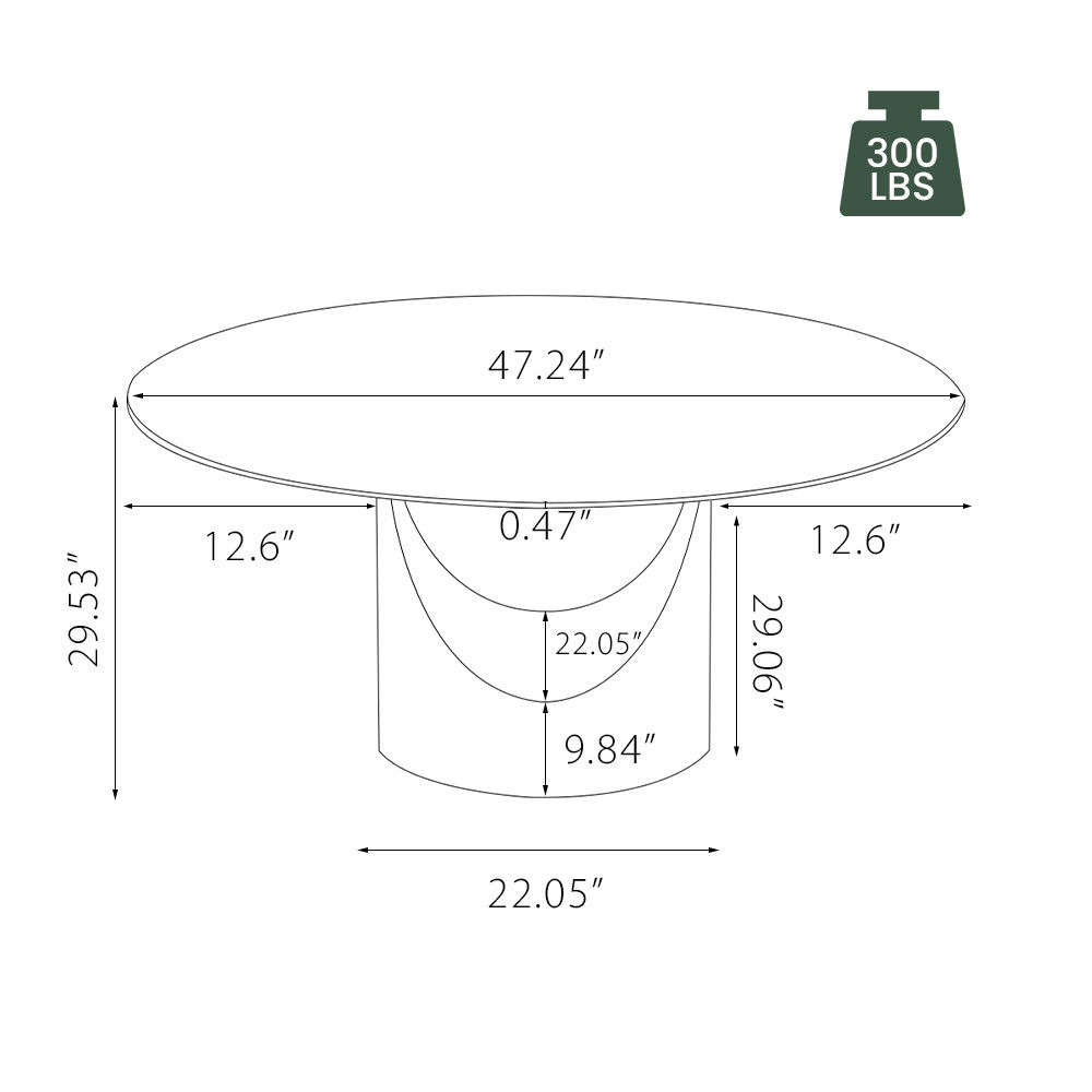 Partial Assembly Required White Matte Sintered Stone Dining Tables