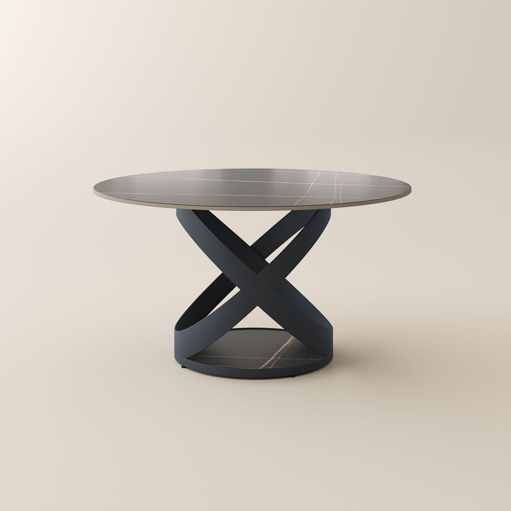 Matte Sintered Stone Black Matte Sintered Stone Dining Tables