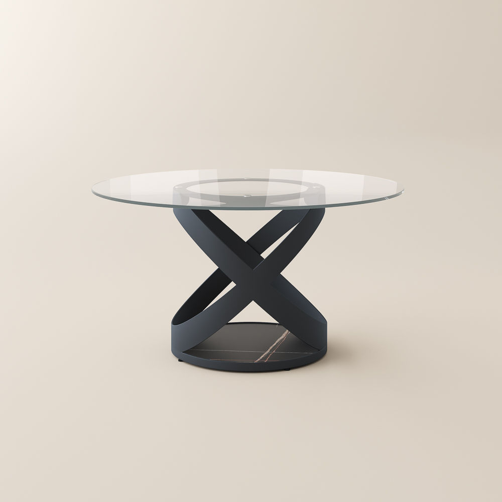 Clear Clear Tempered Glass Dining Tables