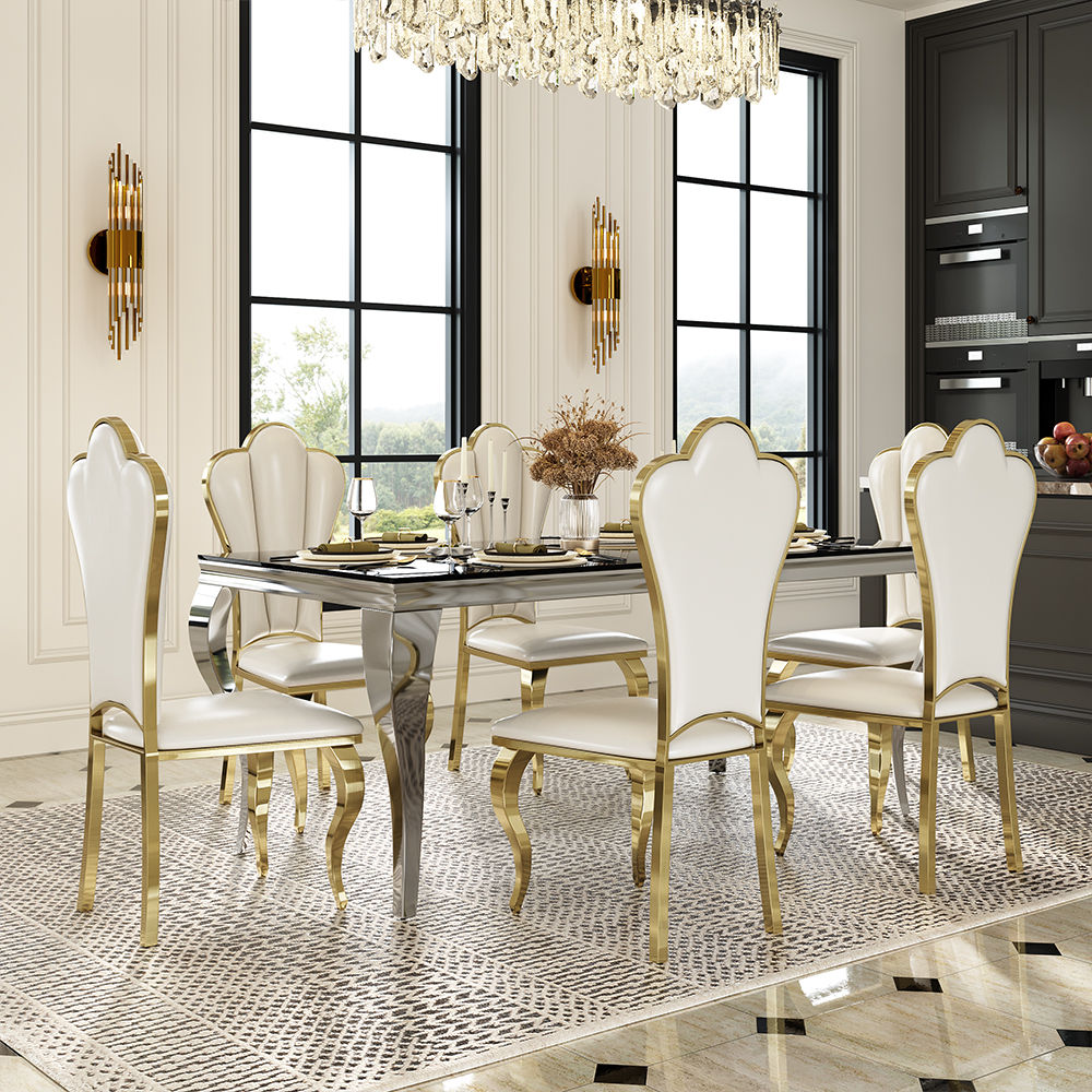 Metal Glass Dining Tables