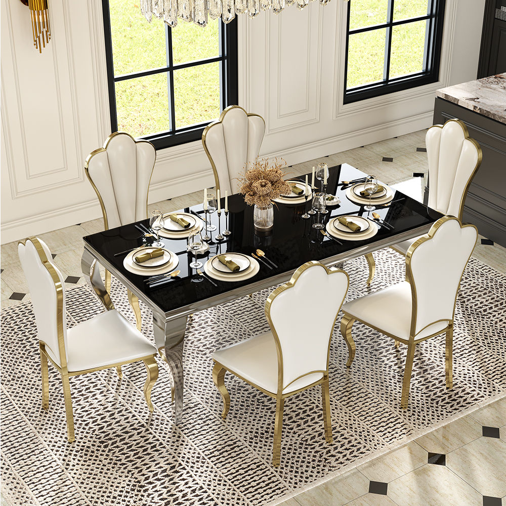 Metal Glass Dining Tables