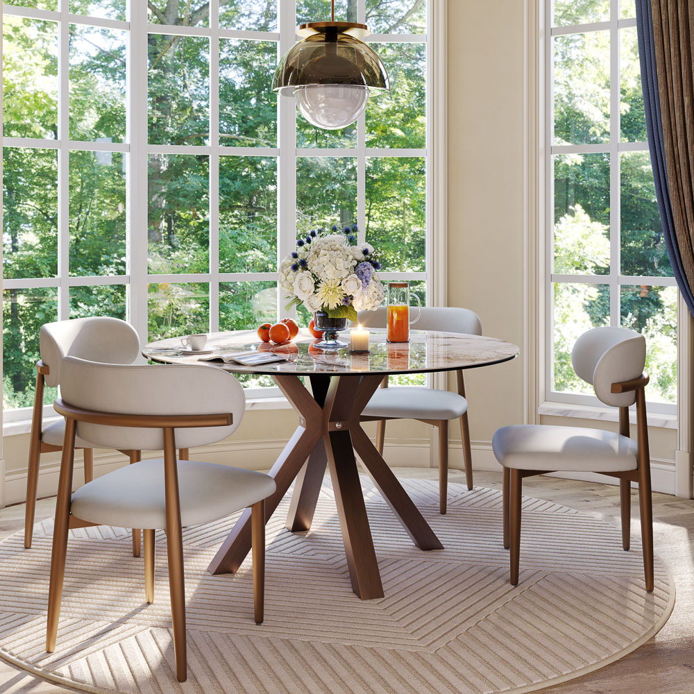 Pandora Glossy Sintered Stone Dining Tables