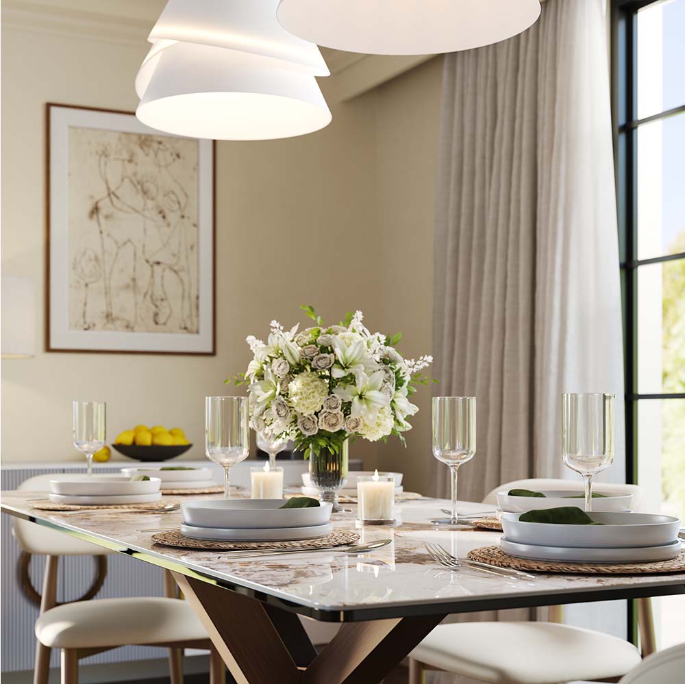 Pandora Pandora Glossy Sintered Stone Dining Tables