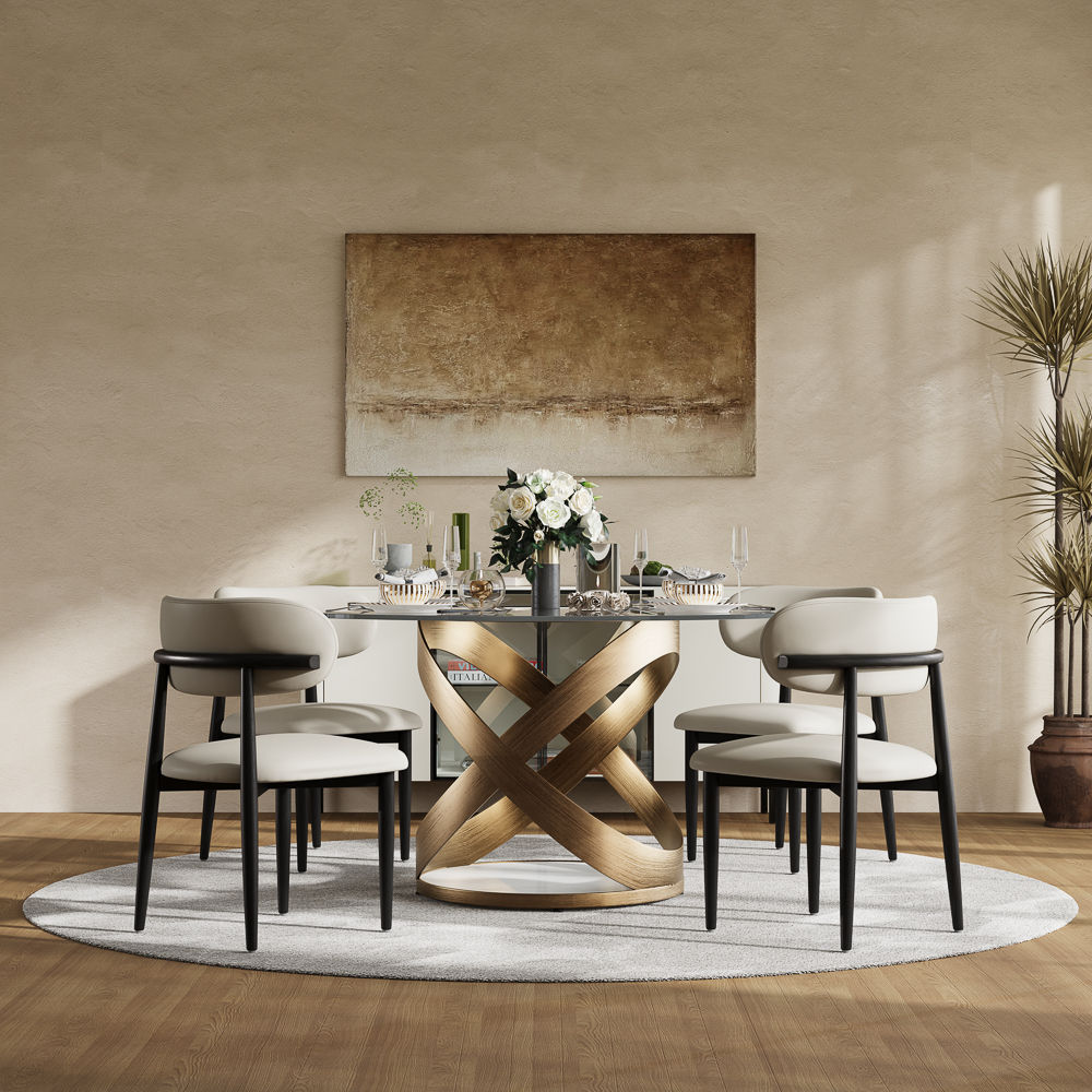 for 4 Clear Tempered Glass Dining Tables
