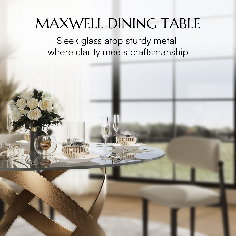 Tempered Glass Clear Tempered Glass Dining Tables