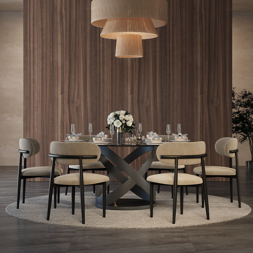 Seats 4 Smoked Gray Tempered Glass Dining Tables