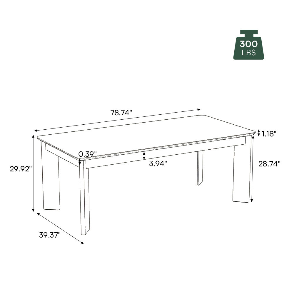 Kitchen Walnut Color Plywood Dining Tables