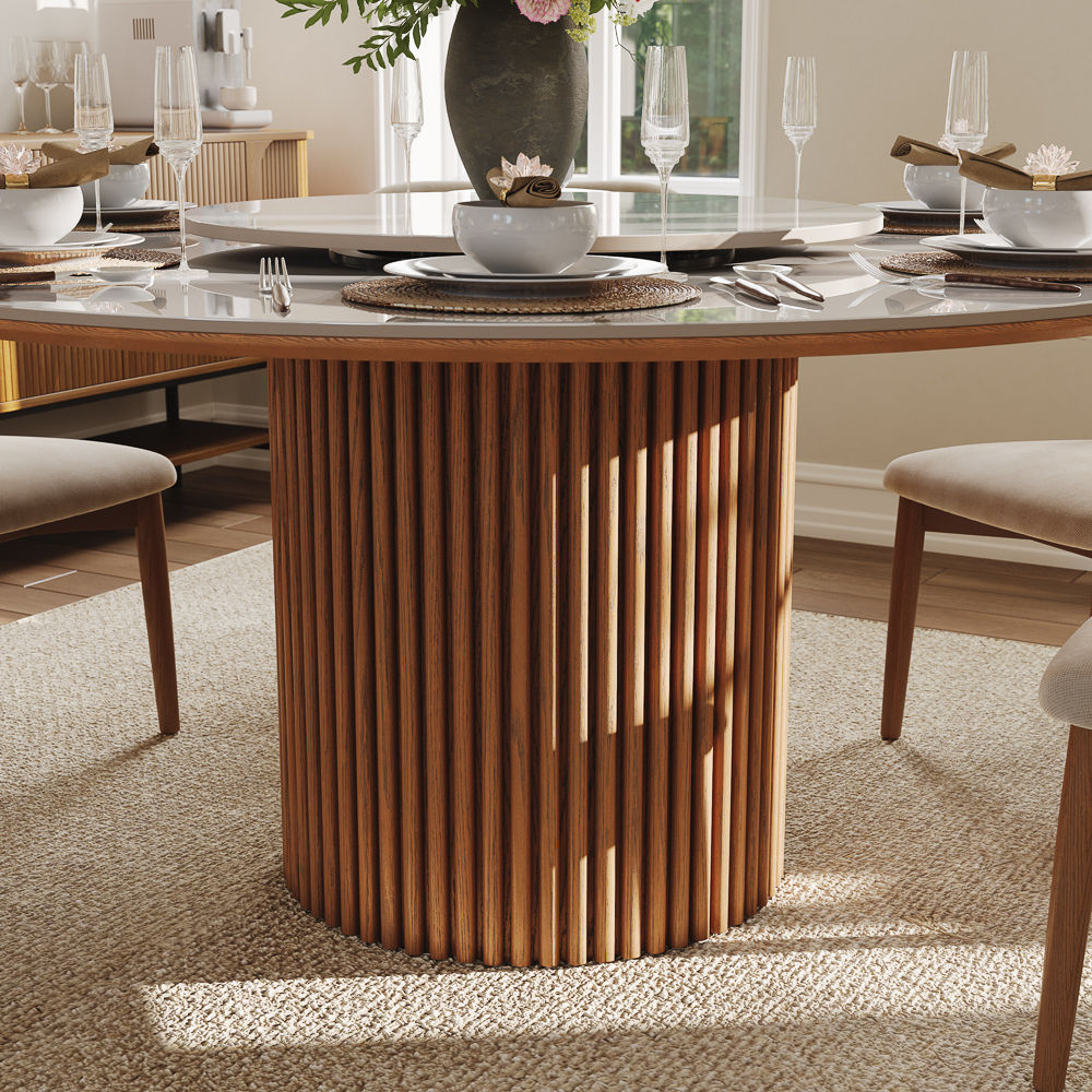 Silva White Sintered Stone Dining Tables