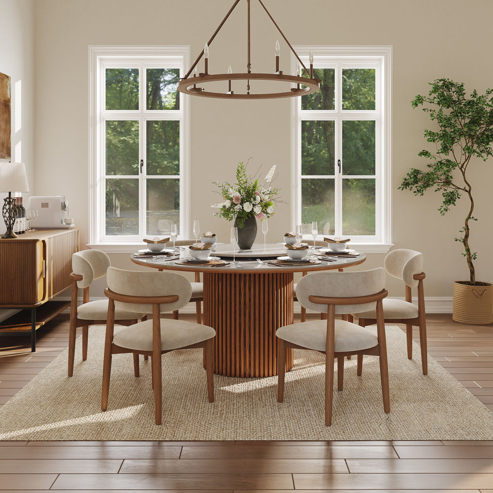 Pandora White Sintered Stone Dining Tables