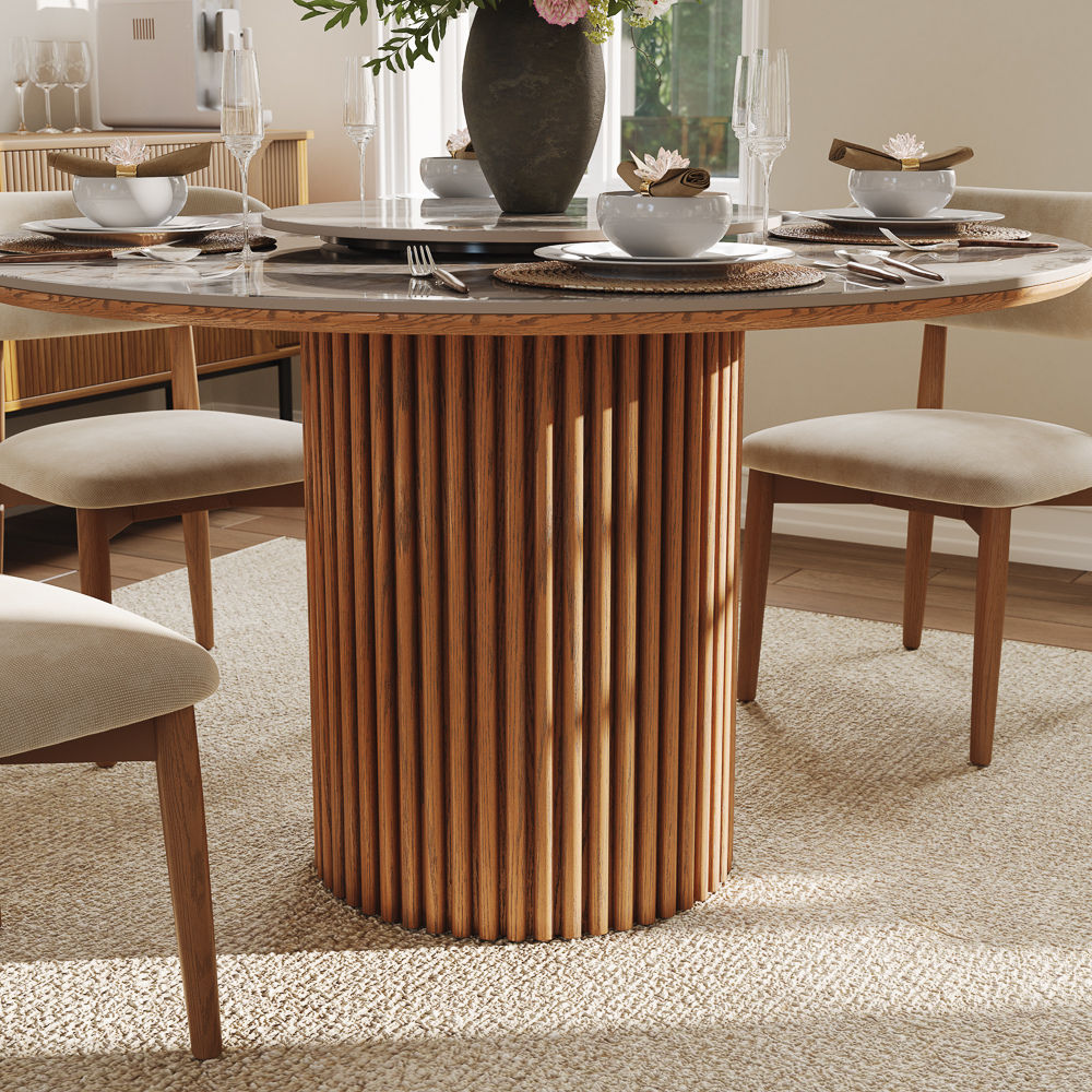 Mid Century Modern Pandora Sintered Stone Dining Tables